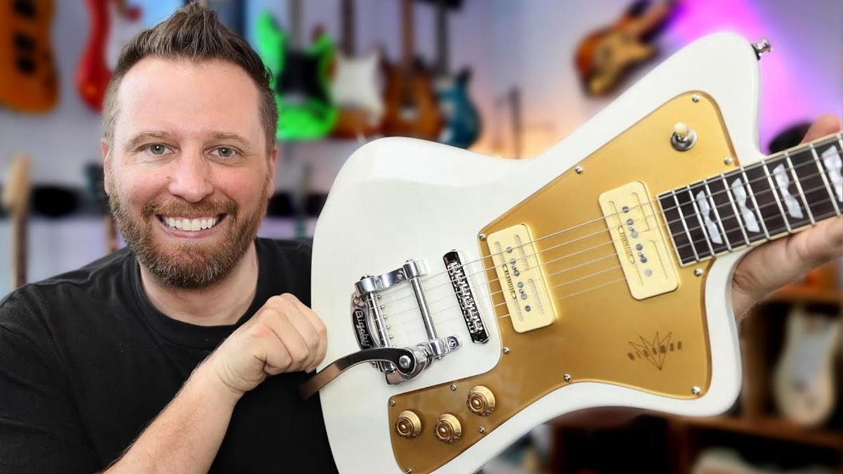 Darrell Braun reviews the Wingman Guitar - Vintage White – Full Video Breakdown - Baum Guitars