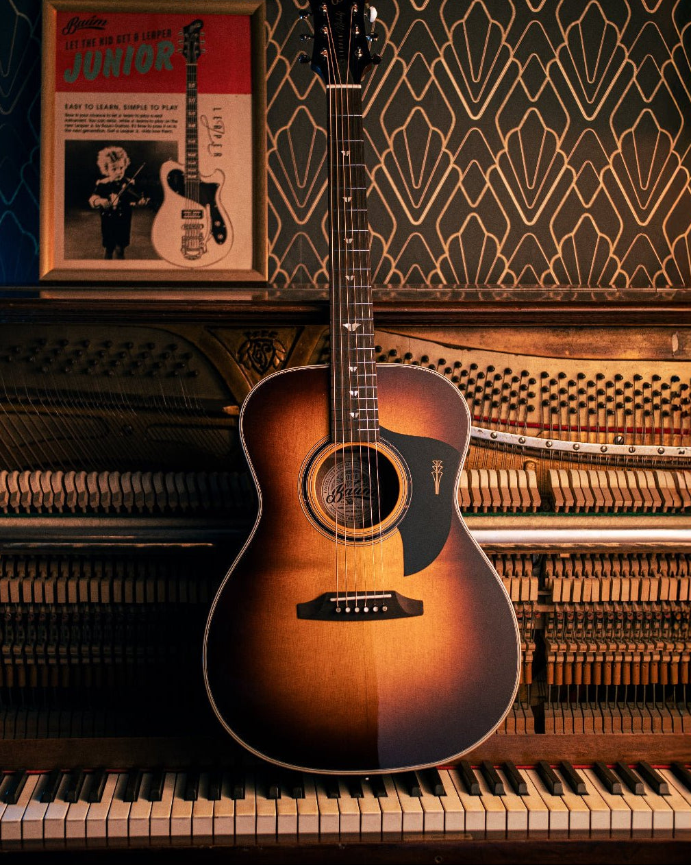 Leaper Melody - Deep Honey Burst - Baum Guitars